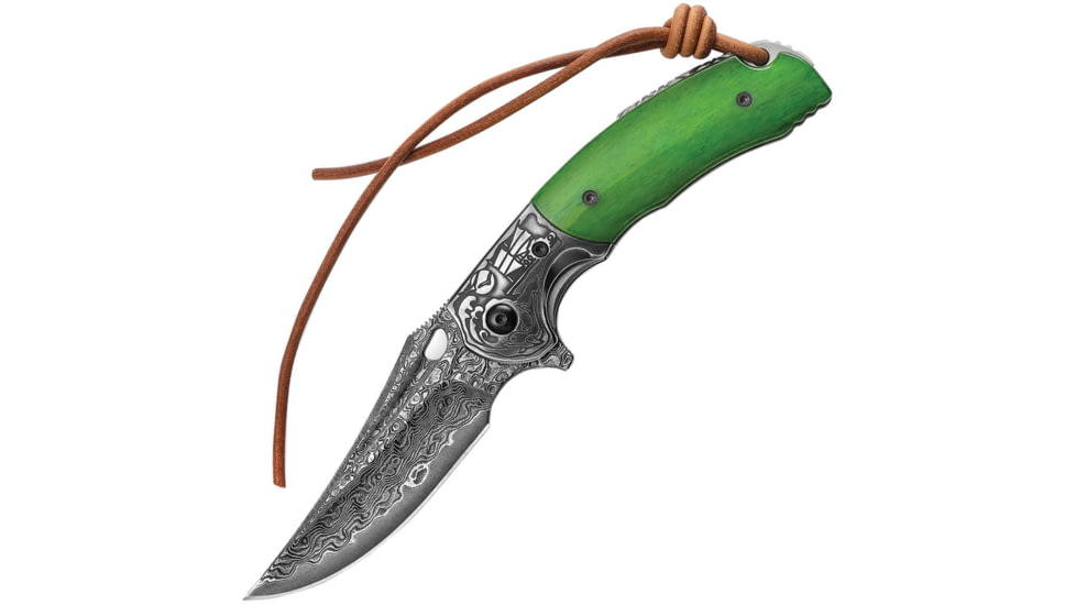 TRIVISA Puppis-02 Linerlock Damascus, TVJS02GBDP