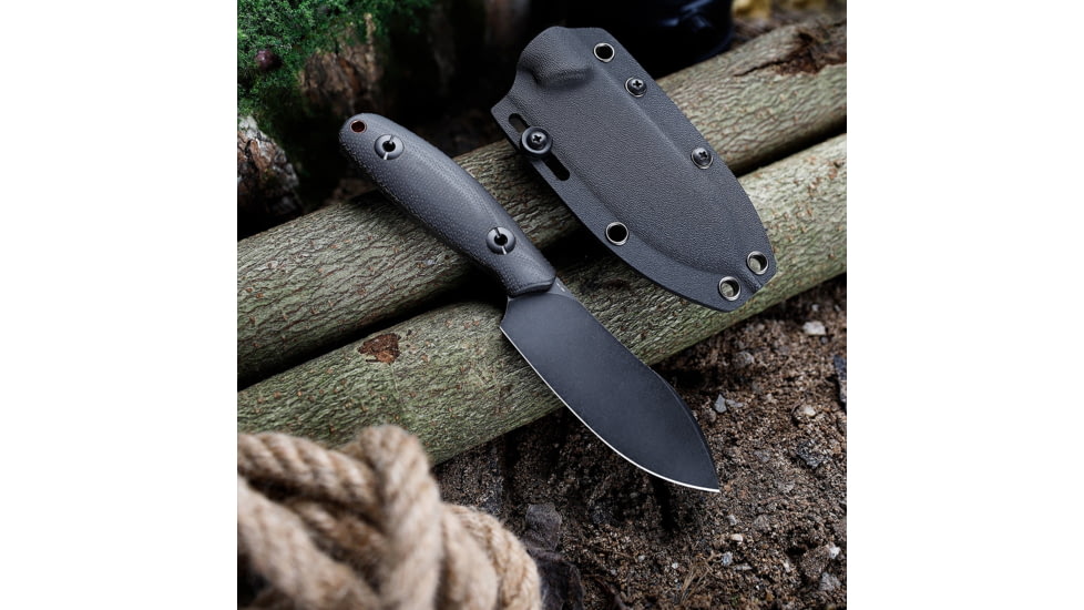 TRIVISA Aubergine Fixed Blade BlkMic