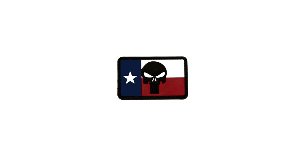 Trooper Clothing Texas Punisher PVC Patch, Multicolor PVC-9646