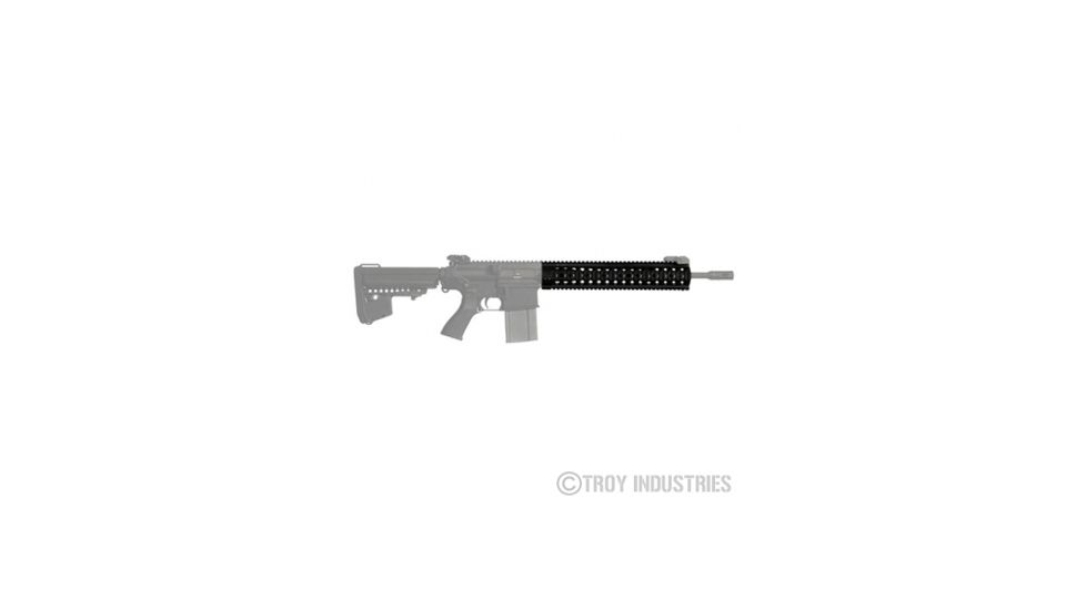 Troy 13.8in Mrf-308 Battle Rail Dpms Lp - Black SRAI-308-D3BT-00