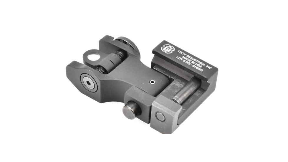 Troy Rear Folding Battle Sight, T6 Aircraft Aluminum, Black, FBS-R0BT-00