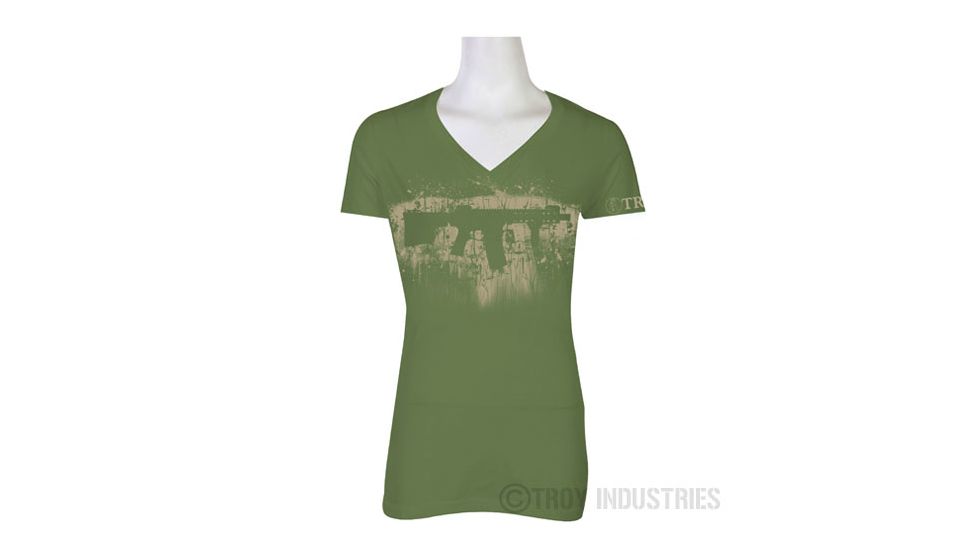 Troy WomenS Silhouette V-Neck Green - L STSH-WM7-0LGT-00