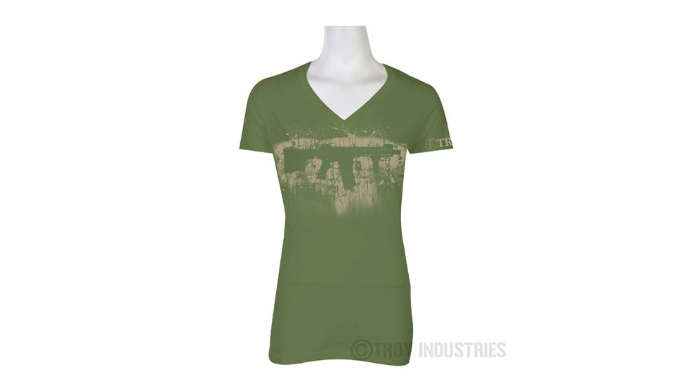Troy WomenS Silhouette V-Neck Green - M STSH-WM7-0MGT-00