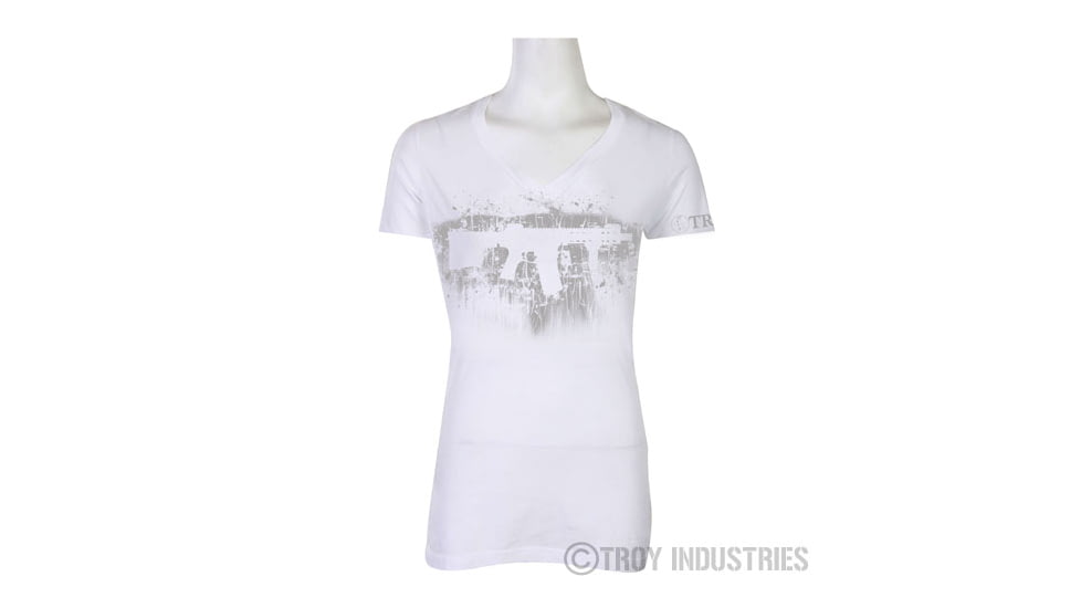 Troy WomenS Silhouette V-Neck White - 2XL STSH-WM7-02WT-00