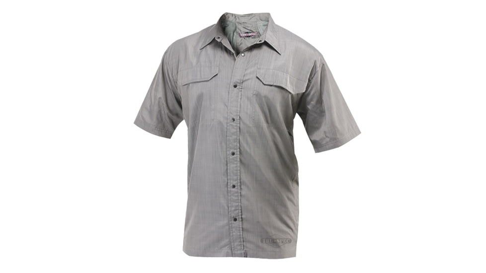 Tru-Spec 24-7 Camp Shirt 100% Polyester, Charcoal, 3XLarge Regular 1233008