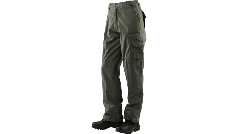 TRU-SPEC 24-7 Series Tactical Teflon Pants - Mens, PolyCotton Ripstop, Olive Drab, Waist 44 in, Inseam 30 in, 1064050