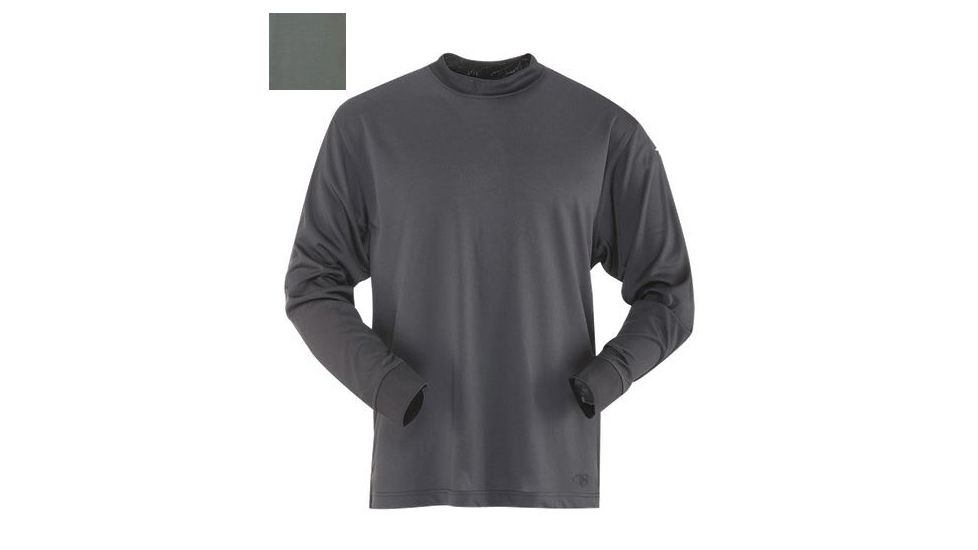 Tru-Spec 24-7 TAC LS Tee-Shirt 100% Poly, Classic Green, Small Regular 4610003