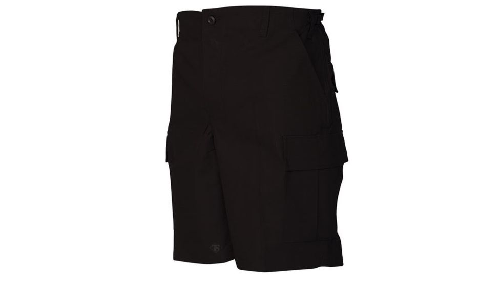 Tru-Spec BDU 100% Cotton Rip-Stop Shorts, Black, L 4202005