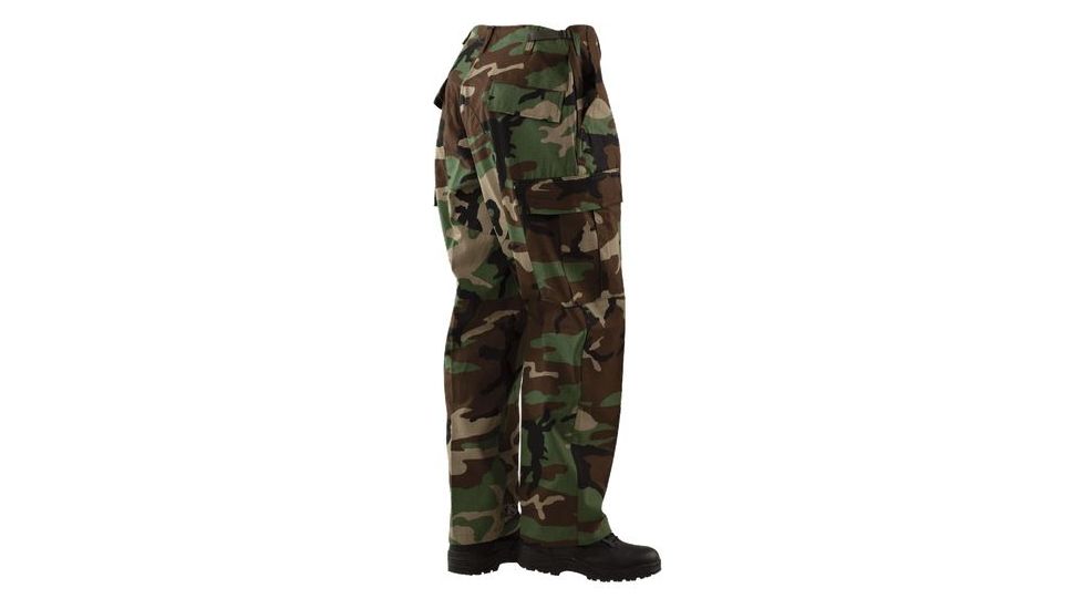 TRU-SPEC BDU 60/40 Co/Poly Twill Pants - Men's, Woodland Camo, Extra Small, Long, 1826022