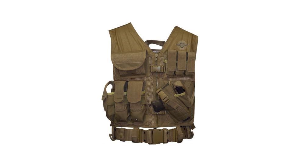 Tru-Spec CDV-5S Cross Draw Vest, Coyote, L/2XL 2893005