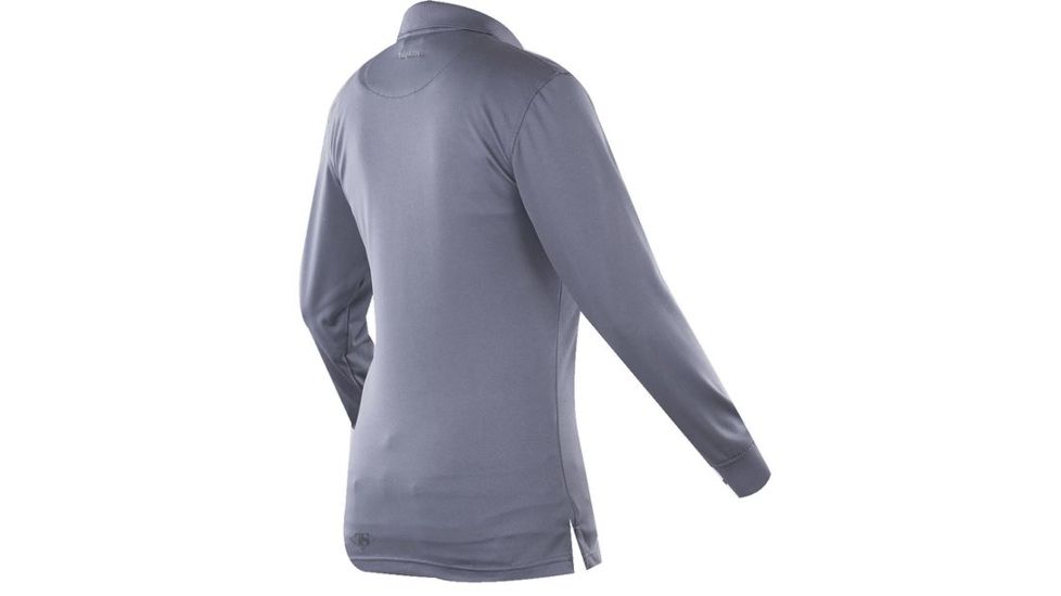Tru-Spec Ladiesft  24-7 Series Performance Polo Shirt, L/S, Steel Grey, 5XL 4564010