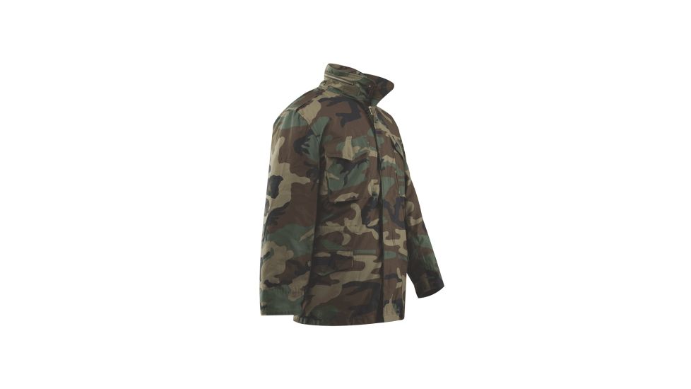 Tru-Spec M65 Lined Field Jacket, Woodland, Medium, Long Length 2444024