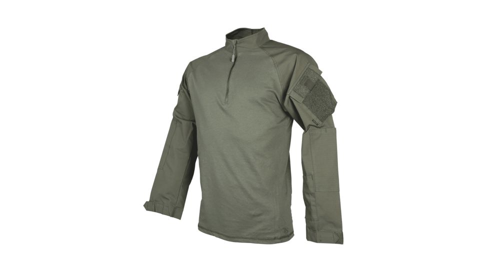 TRU-SPEC 1/4 Zip Tactical Response Shirt - Men's, Extra Small, Regular, Ranger Green, 2514002