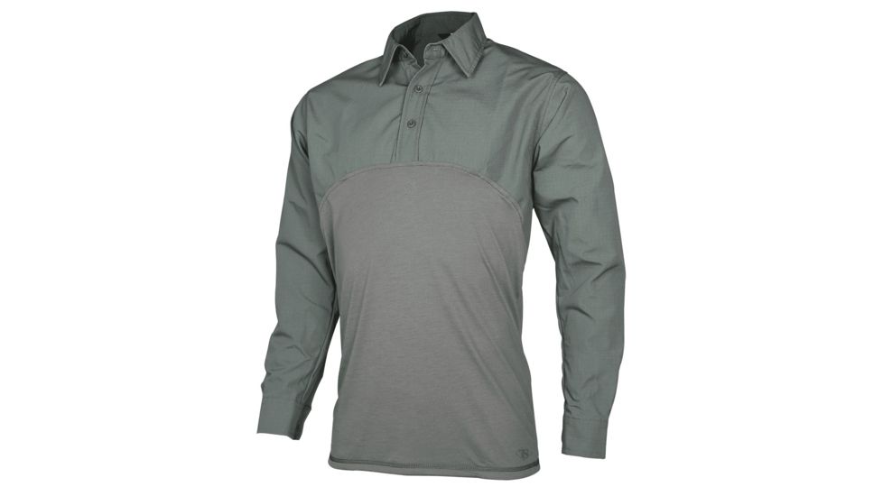 Tru-Spec Men's T.R.U. Defender Shirt, 65/35 Polyester/Cotton Rip-Stop, Olive Drab, Large 2518025