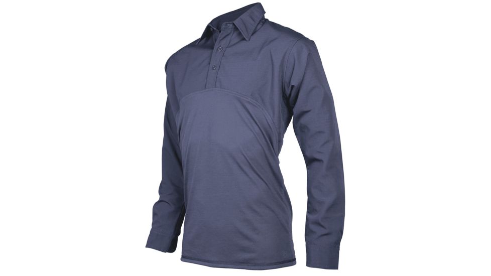 Tru-Spec Men's T.R.U. Defender Shirt, 65/35 Polyester/Cotton Rip-Stop, Navy, Medium 2519004