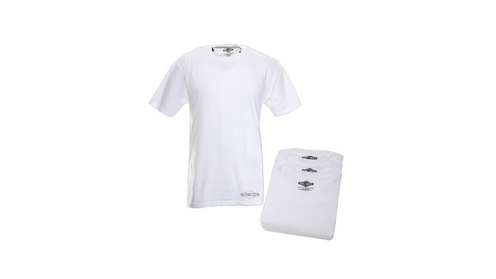 Tru-Spec Mens Comfort Cotton Short Sleeve T-Shirt, 3-Pack, White, XL 4237006