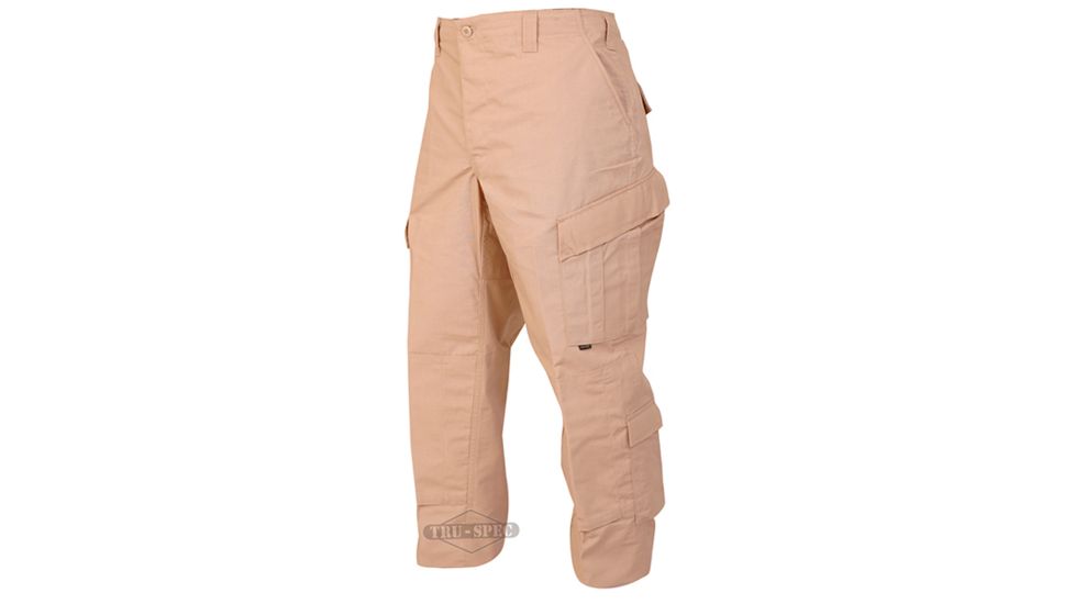TRU-SPEC TAC T.R.U. Cotton/Nylon Ripstop Trousers - Men's, Khaki, Medium, Long, 1394024