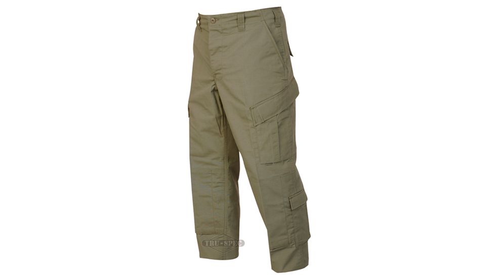 TRU-SPEC TAC T.R.U. Cotton/Nylon Ripstop Trousers - Men's, Olive Drab, Medium, Short, 1391044