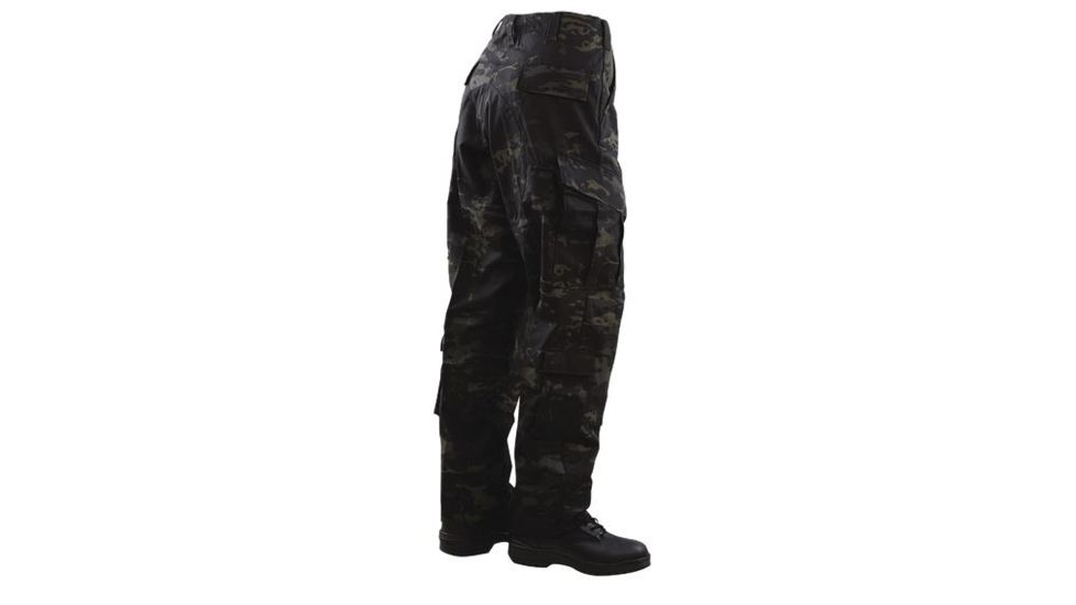TRU-SPEC TAC T.R.U. Cotton/Nylon Ripstop Trousers - Men's, MultiCam Black, Medium, Regular, 1236004