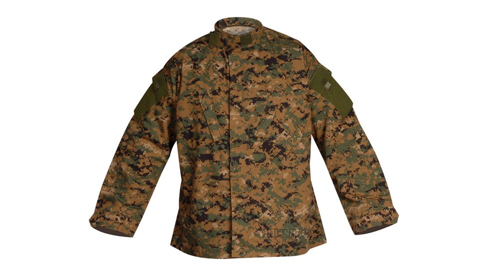 Tru-Spec Tactical Response Shirt DIGITAL W/P P/C R/S, Extra Small Reg. 1267002