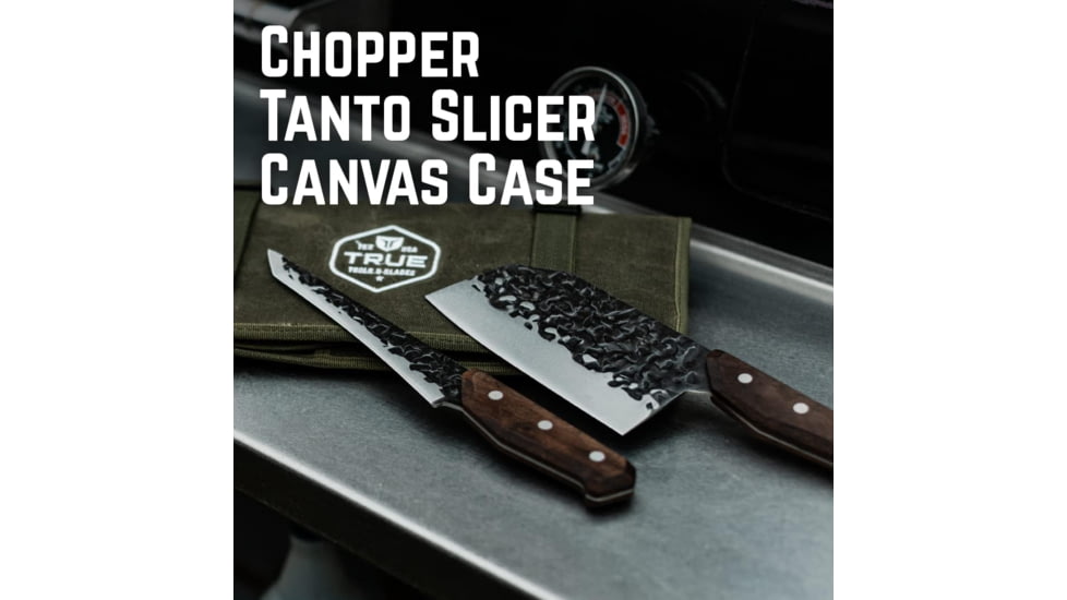 TRUE Primal Forge Kits Kitchen Knives, 6.5 inch and 7.25 inch Blade, 5Cr15Mov Stainless Steel, TRU-BND-0004