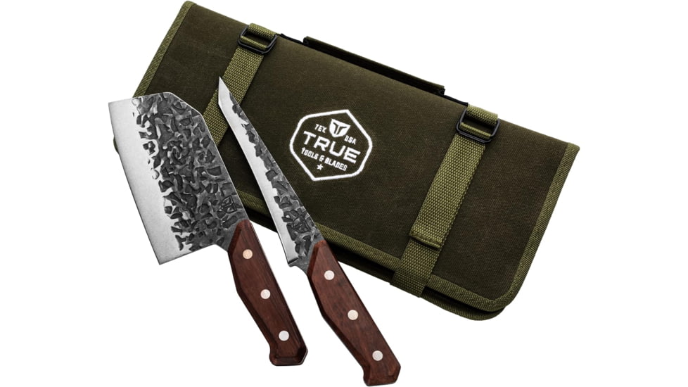 TRUE Primal Forge Kits Kitchen Knives, 6.5 inch and 7.25 inch Blade, 5Cr15Mov Stainless Steel, TRU-BND-0004