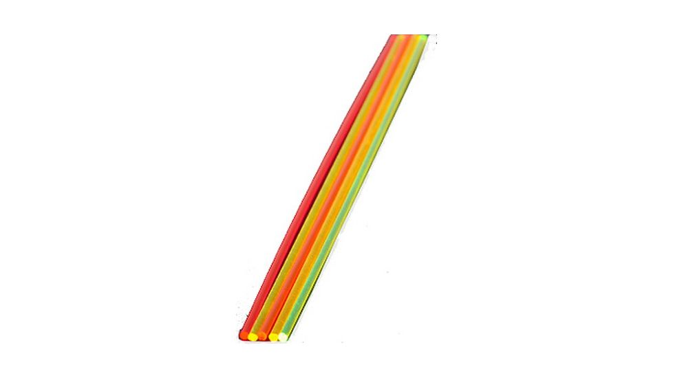 Truglo 5.5in. Replacement Fiber Packs, Red, Green, Yellow, Ruby Red, Orange, One of Each, .060 x 5.5 88725