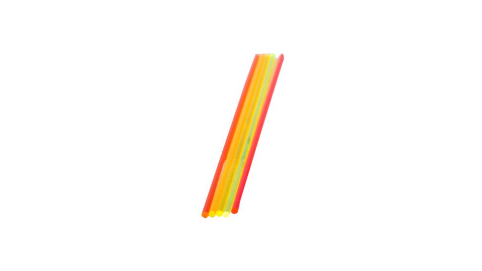 Truglo 5.5in. Replacement Fiber Packs, Red, Green, Yellow, Ruby Red, Orange, One of Each, .078x5.5 88728