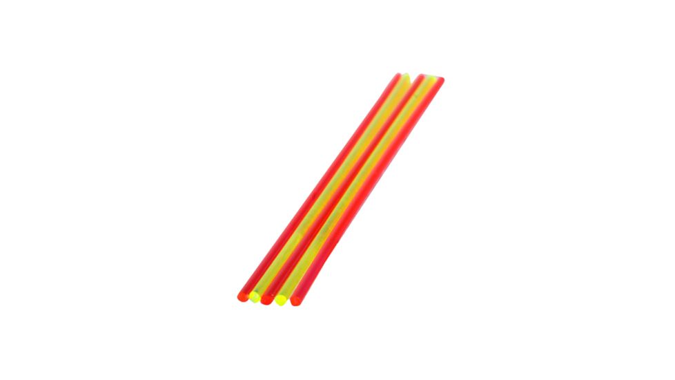 Truglo 5.5in. Replacement Fiber Packs, Red, Green, Yellow, Ruby Red, Orange, One of Each, .100x5.5 88730