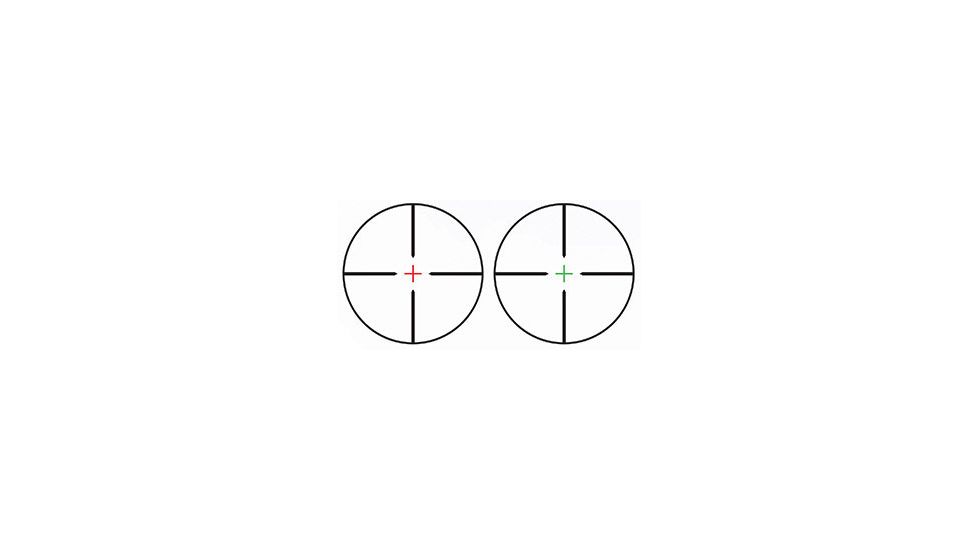 TruGlo Hunt-Tec Compact Rifle Scope 4x32mm Dual-Color Illuminated Duplex Reticle Weaver-Style Rings Included Matte Black