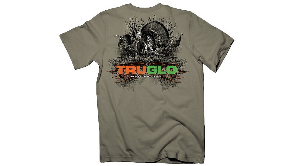 TruGlo Shirt Turkey Ss W Grey Large - TG999T3L