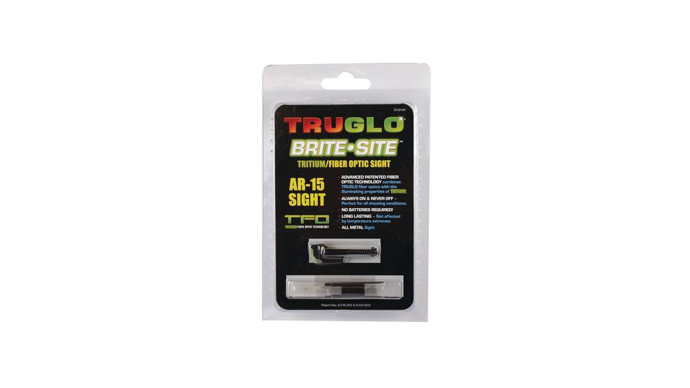 TruGlo TG131AR Tritium Fiber Optic Sight, AR-15, Green, TG131AR