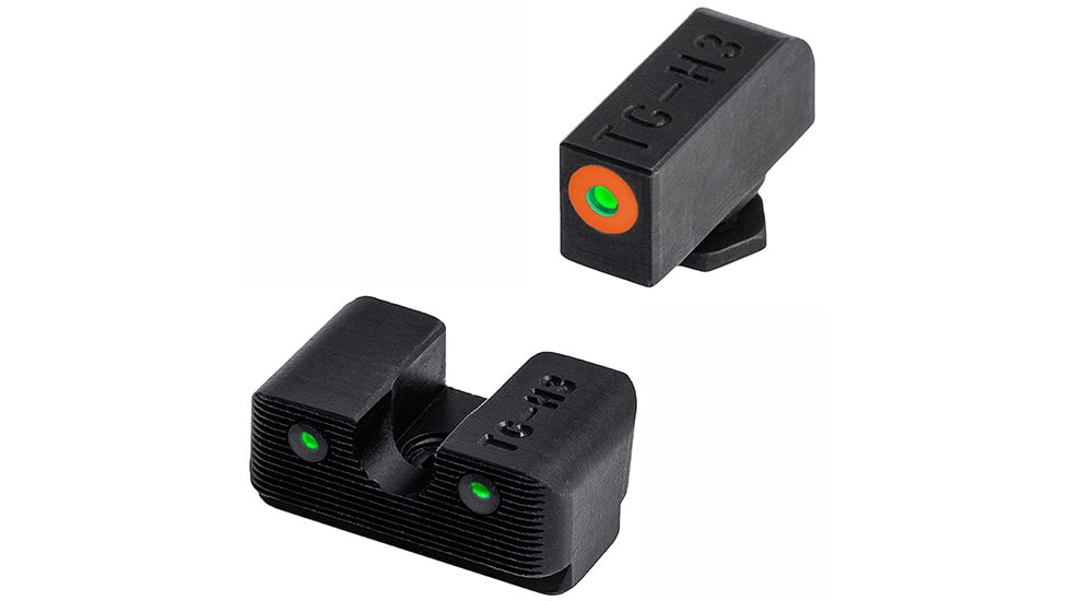 TruGlo Tritium Pro Handgun Night Sights for Walther PPQ &amp; P99 w/ Orange Front Ring, TG-TG231W1C