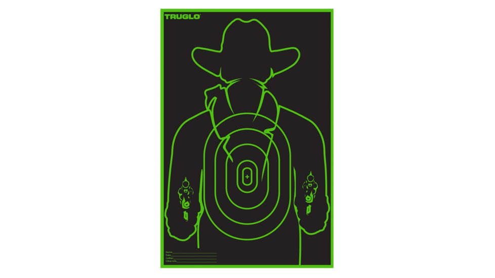 TruGlo Gunslinger Target, 12x18, 12 Pack, Black, TG-TG16A12