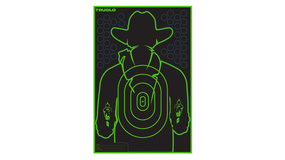 TruGlo Gunslinger Target, 12x18, 6 Pack, Black, TG-TG16A6