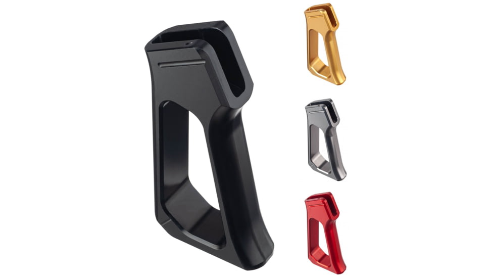 TRYBE Defense Aggressive AR Grip, Black, Gold, Gunmetal, Red