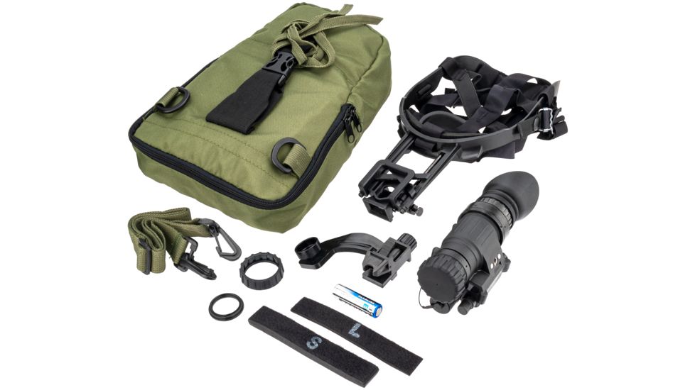 TRYBE Optics PVS-14 Night Vision Monocular, GEN 2, Green Phosphor, Photonis Tube, 57-64 lp/mm, Regular, Charcoal, TRYBEPVS14G-G2