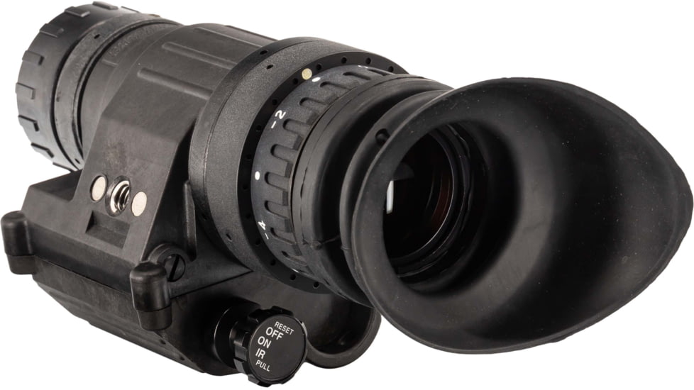 TRYBE Optics PVS-14 Night Vision Monocular, GEN 3, White Phosphor, Min 1600 FOM, 64-72 lp/mm, Regular, Black, TRYBEPVS14WR