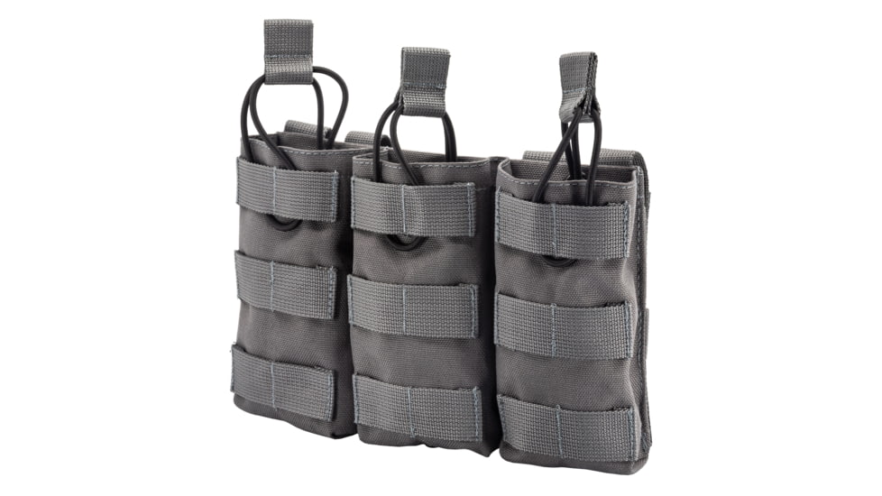 TRYBE Tactical Triple 5.56 Magazine Pouch, Wolf Gray, RMP-TRPL556-WG