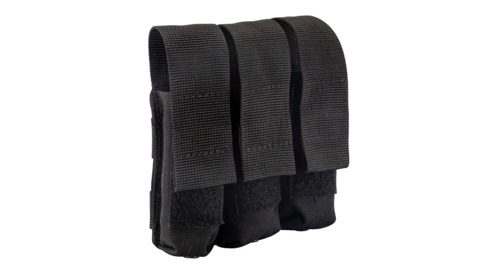 TRYBE Tactical Triple Pistol Pouch, Black, TRPPMP-BL