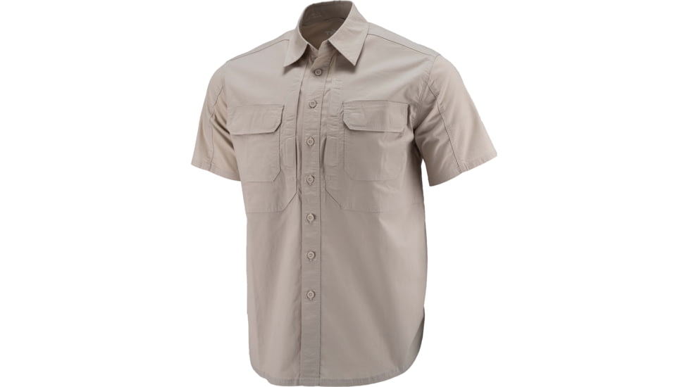 TRYBE Tactical Ultra Utility Short Sleeve Tactical Shirt - Mens, Desert Tan, M, UUSSTSDT-M