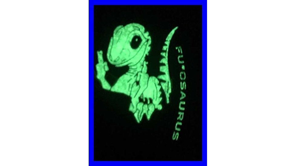 TUFF Products 2.5in Fuasaurus Patch, Glow in the dark, P-Fuasaurus