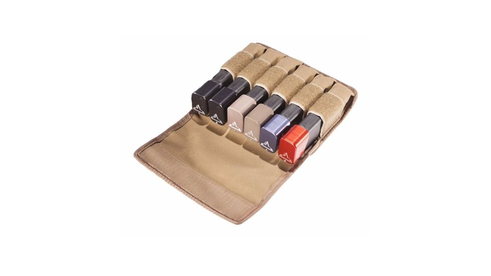 TUFF Products 6 InLine Mag Pouch Size 2, Coyote Brown, Double Stack Magazines B92 GL17,19,20,21,22,23 922 7066-CBV-2