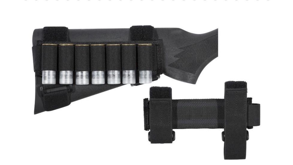 TUFF Products Shotgun Stock 7 Cartridge Holder, Black 4015-NY
