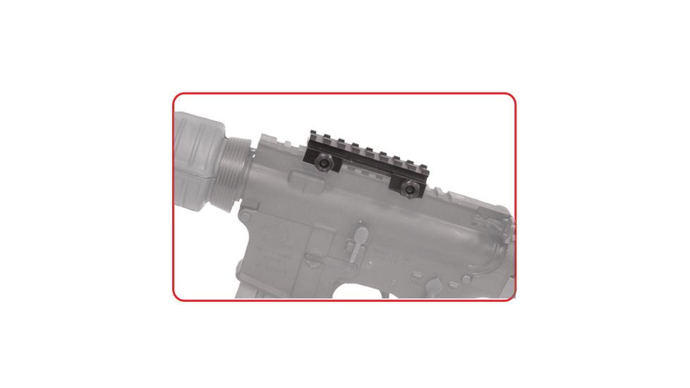 Tuff Zone 0.5in Compact Riser Mount, See-Through - 8 Slots, TZ-MR8L