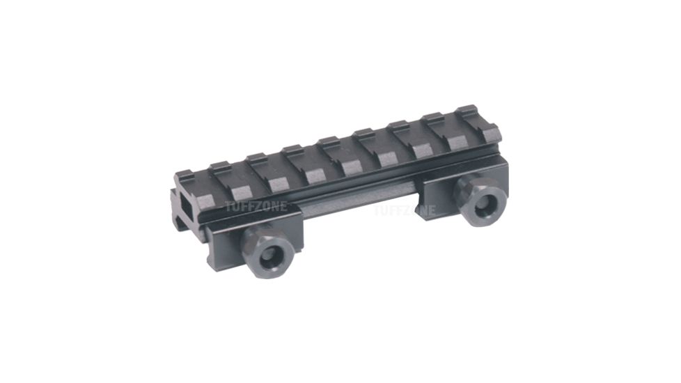Tuff Zone 0.5in Compact Riser Mount, See-Through - 8 Slots, TZ-MR8L