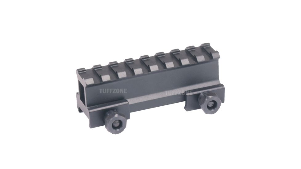 Tuff Zone 1in Compact Riser Mount, See-Through - 8 Slots, TZ-MR8