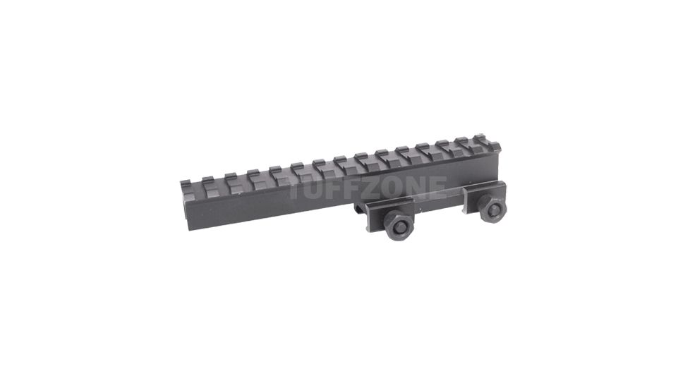 Tuff Zone 1in Riser Mount, Offset See-Through - 14 Slots, TZ-MR6E8