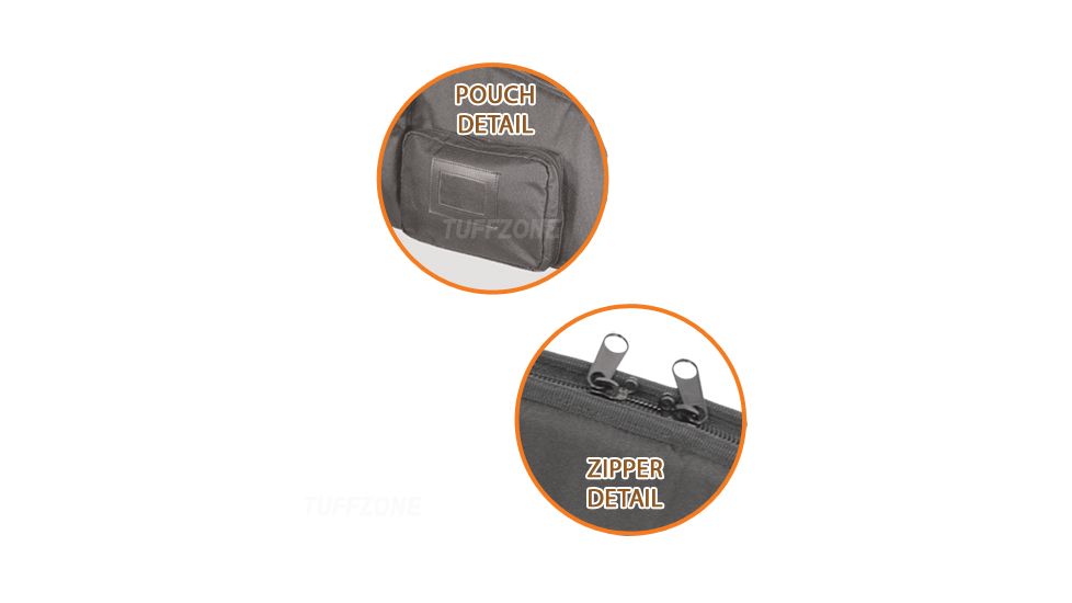 Tuff Zone 38in Premium Rifle Case, Grey, TZ-GC38
