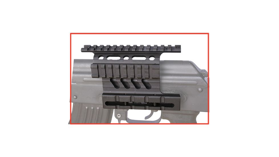 Tuff Zone AK Side Mount, Double Rail -Weaver/Picatinny, Hard Anodized, TZ-MK21